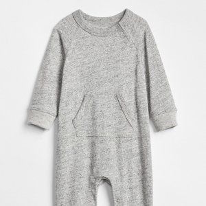 Gap Gray Marled Pocket One-Piece Romper